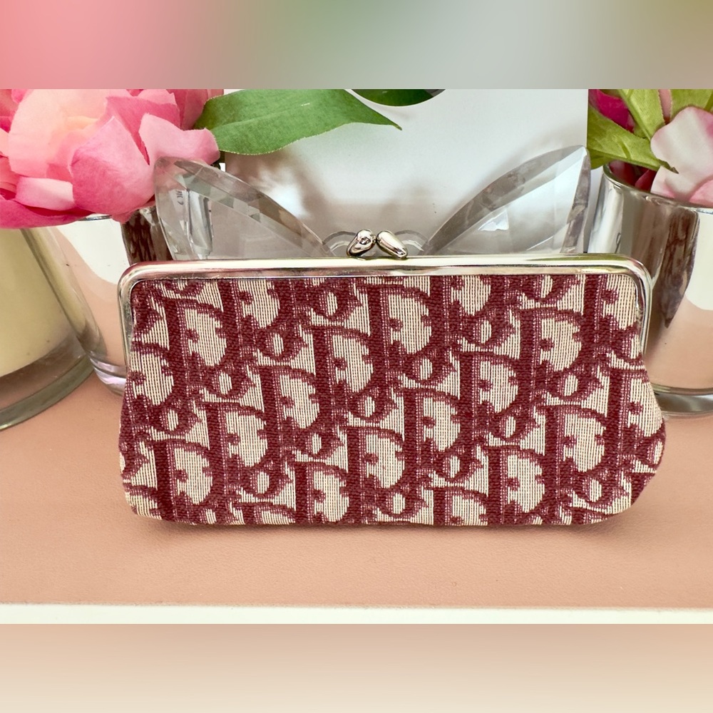 Dior Trotter Kisslock Coin Purse Wallet
